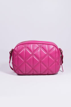 Carraig Donn Quilted Crossbody Bag in Magenta