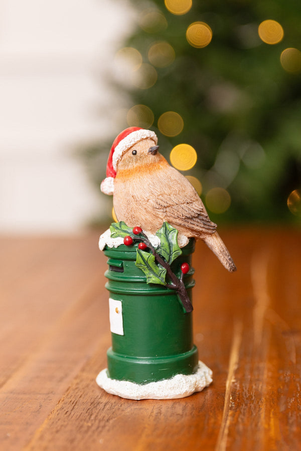 Carraig Donn Robin On Post Box Ornament