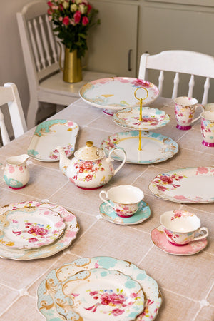 Carraig Donn Rosa Belle Blue Side Plate