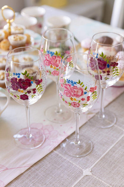 Carraig Donn Rosa Belle Wine Glass Set of 4