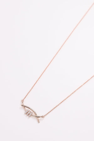 Rose Gold Double Bar Necklace