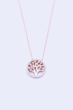 Carraig Donn Rose Gold Tree of Life Necklace
