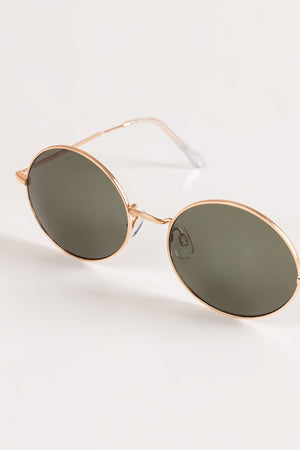 Round Gold Frame Sunglasses