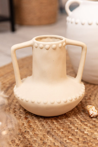 Carraig Donn Rustic Cream Ceramic Vase