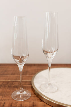 Carraig Donn Set of 2 Crystal Champagne Glasses