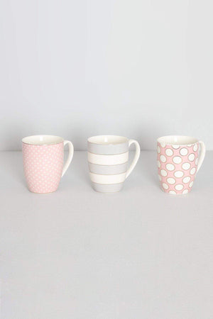Carraig Donn Set of 6 Spot & Stripe Mugs