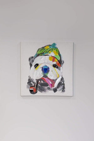 Colourful Dog Canvas Wall Art