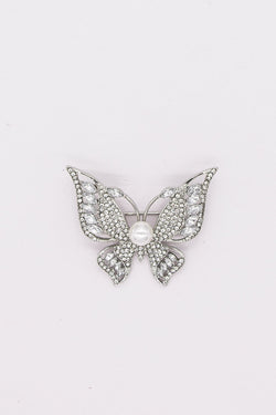 Carraig Donn Silver Butterfly Brooch