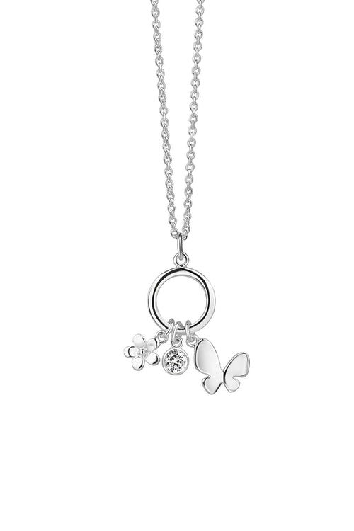 Silver Butterfly Charm Pendant