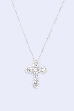 Carraig Donn Silver Cross Necklace