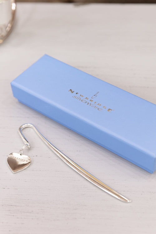 Silver Heart Bookmark