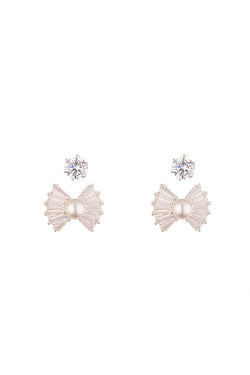 Carraig Donn Silver Pearl & Diamante Earring Set
