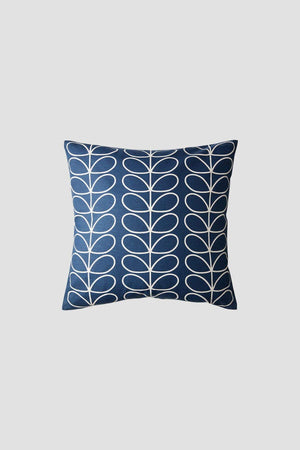 Small Linear Stem in Blue 50x50cm Cushion