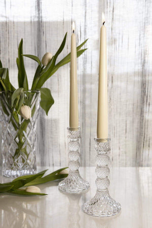 Carraig Donn Sophie Glass Candlestick Pair
