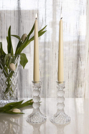 Sophie Glass Candlestick Pair