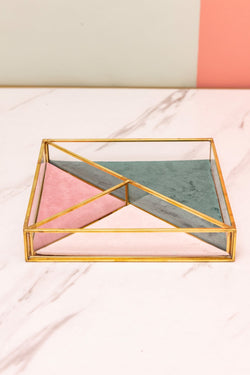 Carraig Donn Square Glass Jewellery Tray