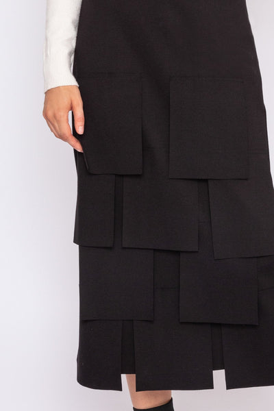 Carraig Donn Squares Skirt in Black