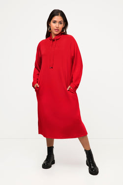 Carraig Donn Straight Fit Sweatshirt Dress in Red