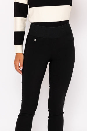 Carraig Donn Straight Leg Bengaline Pant in Black