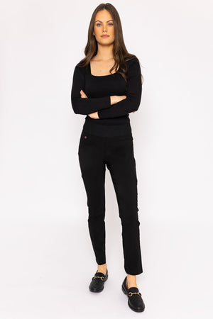 Carraig Donn Straight Leg Bengaline Pant in Black