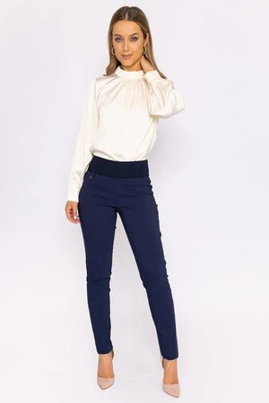 Carraig Donn Straight Leg Bengaline Pant in Navy