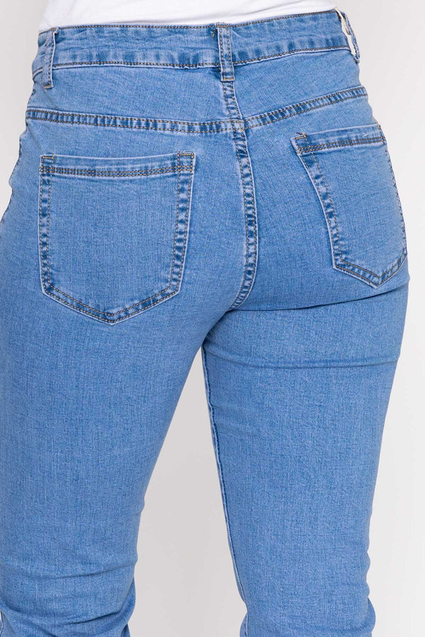 Carraig Donn Straight Leg Denim Jeans in Light Blue