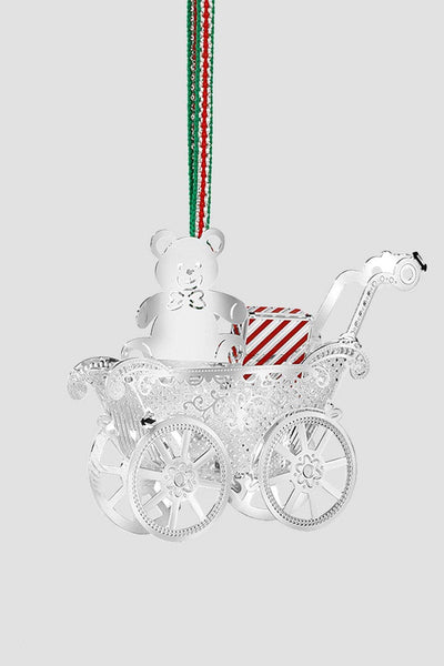 Carraig Donn Teddy Bear in Baby Carriage Decoration