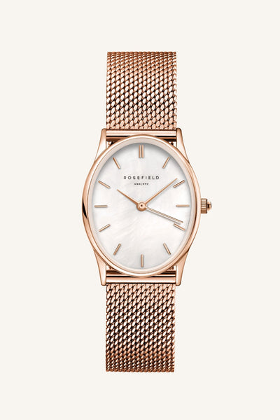 Carraig Donn The Oval White Face Rose Gold Watch
