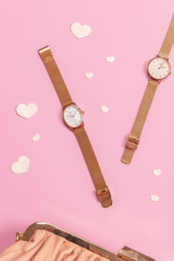 Carraig Donn The Oval White Face Rose Gold Watch