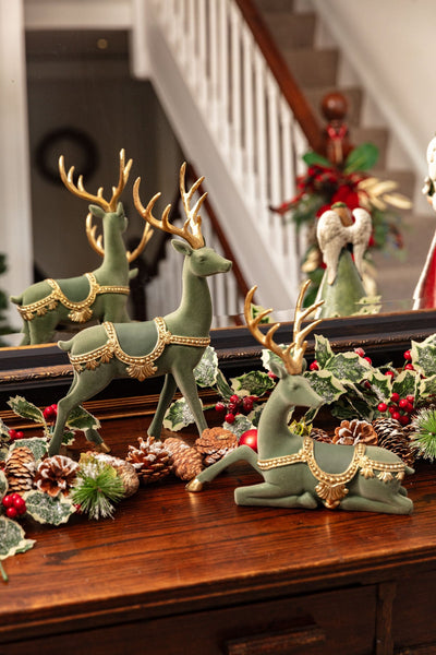 Carraig Donn Traditional Sitting Reindeer Ornament