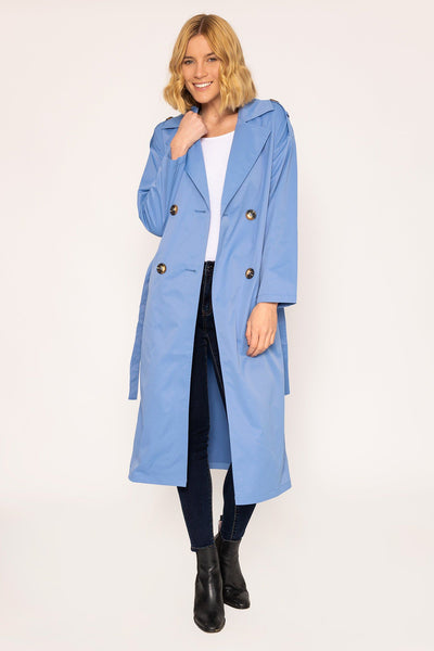 Carraig Donn Trench Coat in Blue