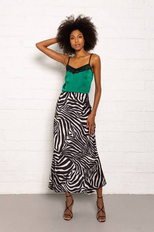 Carraig Donn Valentina Skirt in Zebra Print