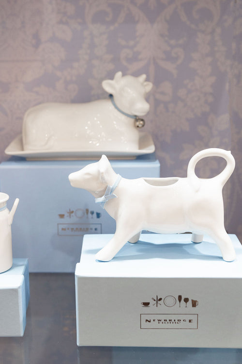 Whiteware Cow Milk Jug