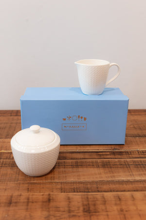 Carraig Donn Whiteware Cream & Sugar Set