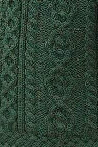 Carraig Donn Women's Merino Wool Cowl Neck Sweater in Green