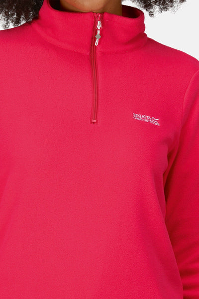Carraig Donn Women's Sweethart Lightweight Half-Zip Fleece in Pink