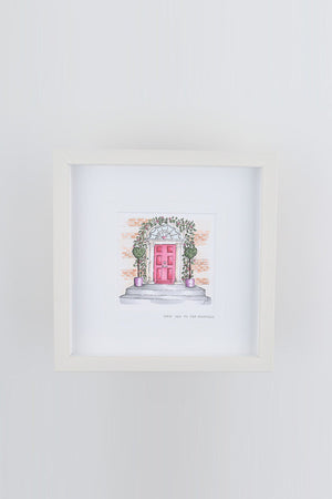 Yes To The Address Small Framed Art Print